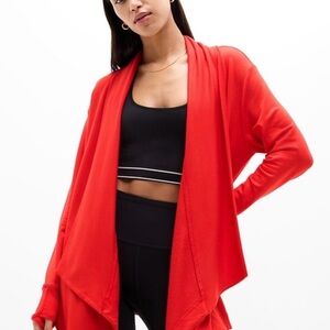 Athleta Pranayama Restore Wrap, Small, Red